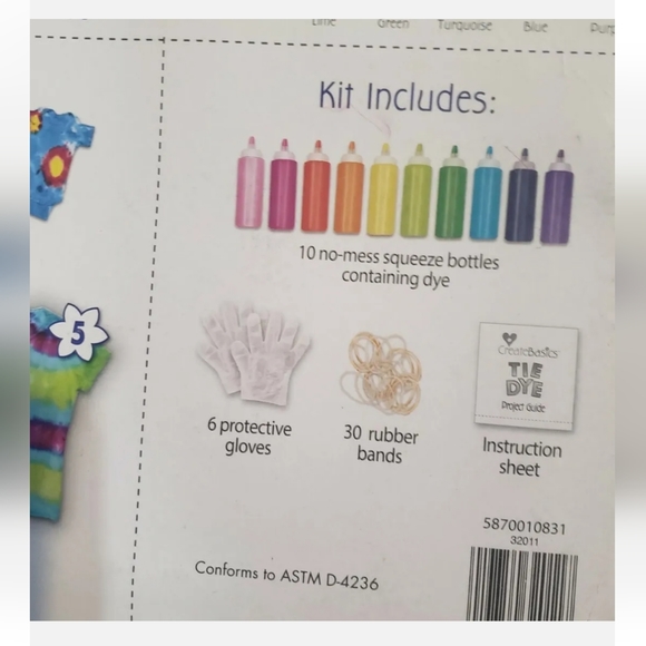 : * 2 new pks of Create Basics Kit Tie Dye. Each kit has 47 PCS, 10 Colors! NEW - Picture 9 of 12